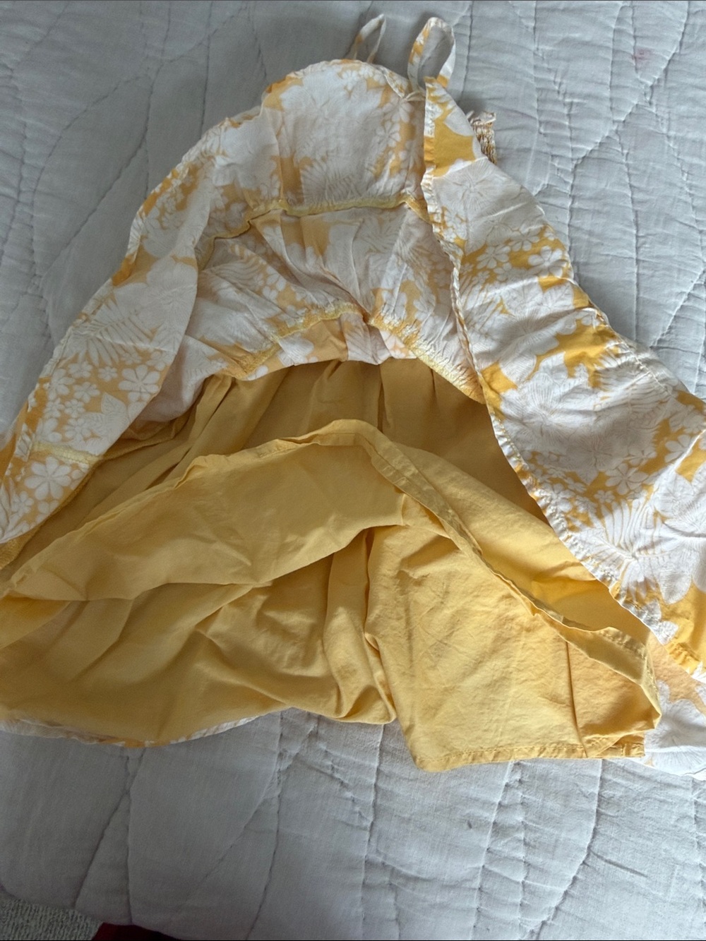 Janie and Jack Yellow and White Floral Smocked Sundress - Picture 5 of 5